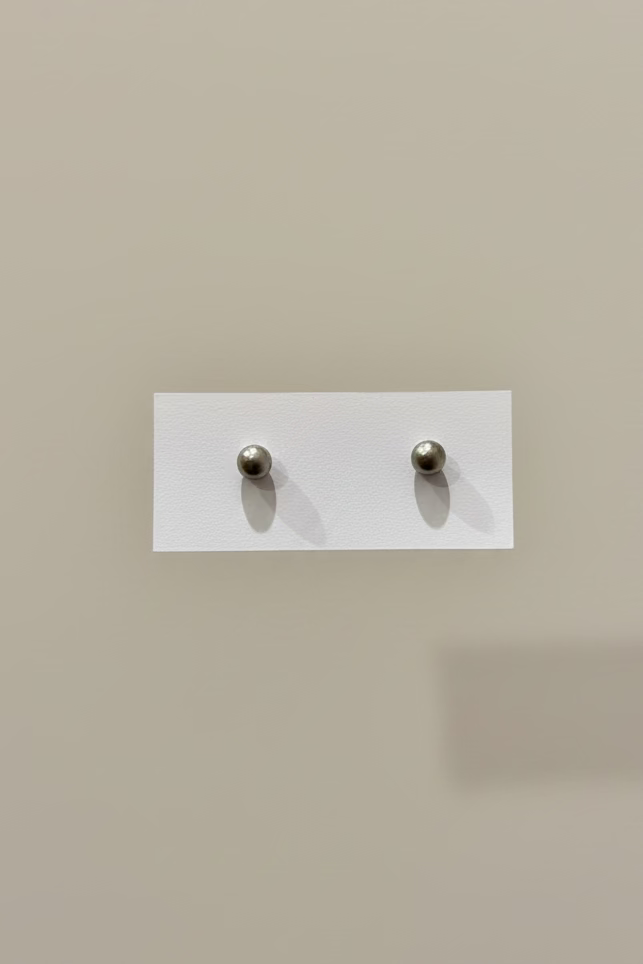 Mills Sterling Silver Pearl Stud Earrings - Wooten's