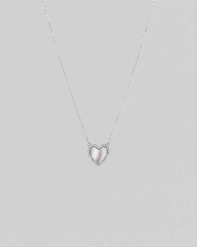 Molt Mother of Pearl Heart Necklace - Wooten's