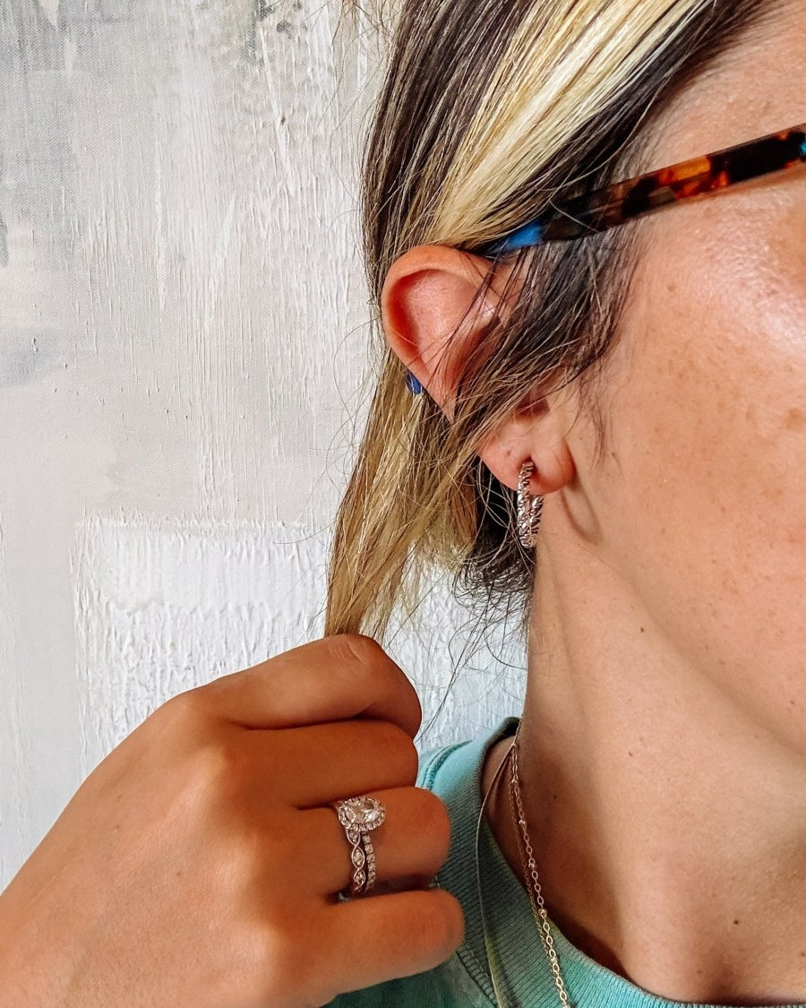 Moose Silver Hoops - Horseshoe J & Co.