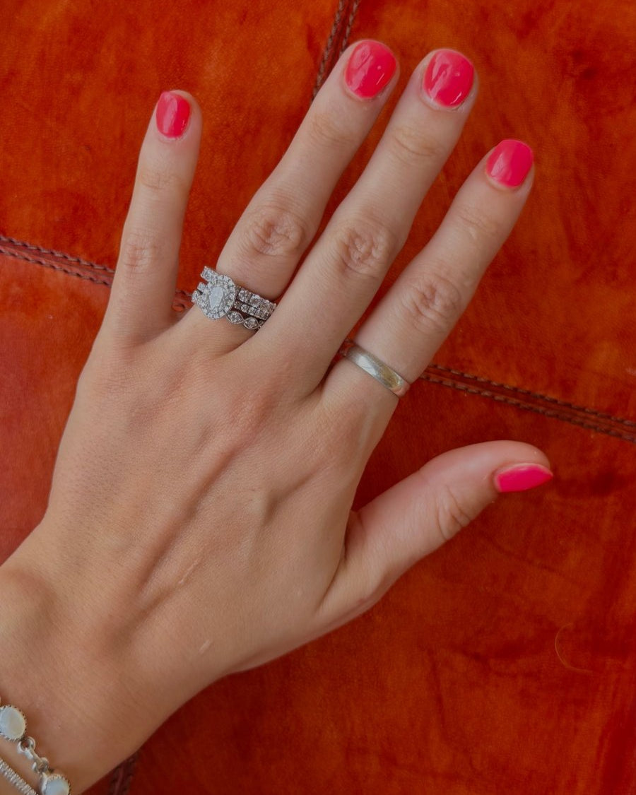 Moran Plain Silver Ring Band - Horseshoe J & Co.