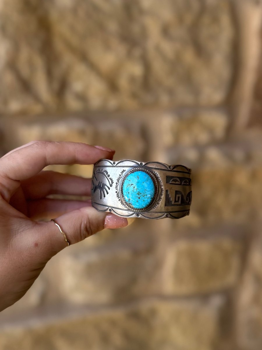 Moulton Turquoise Cuff Bracelet - Horseshoe J & Co.