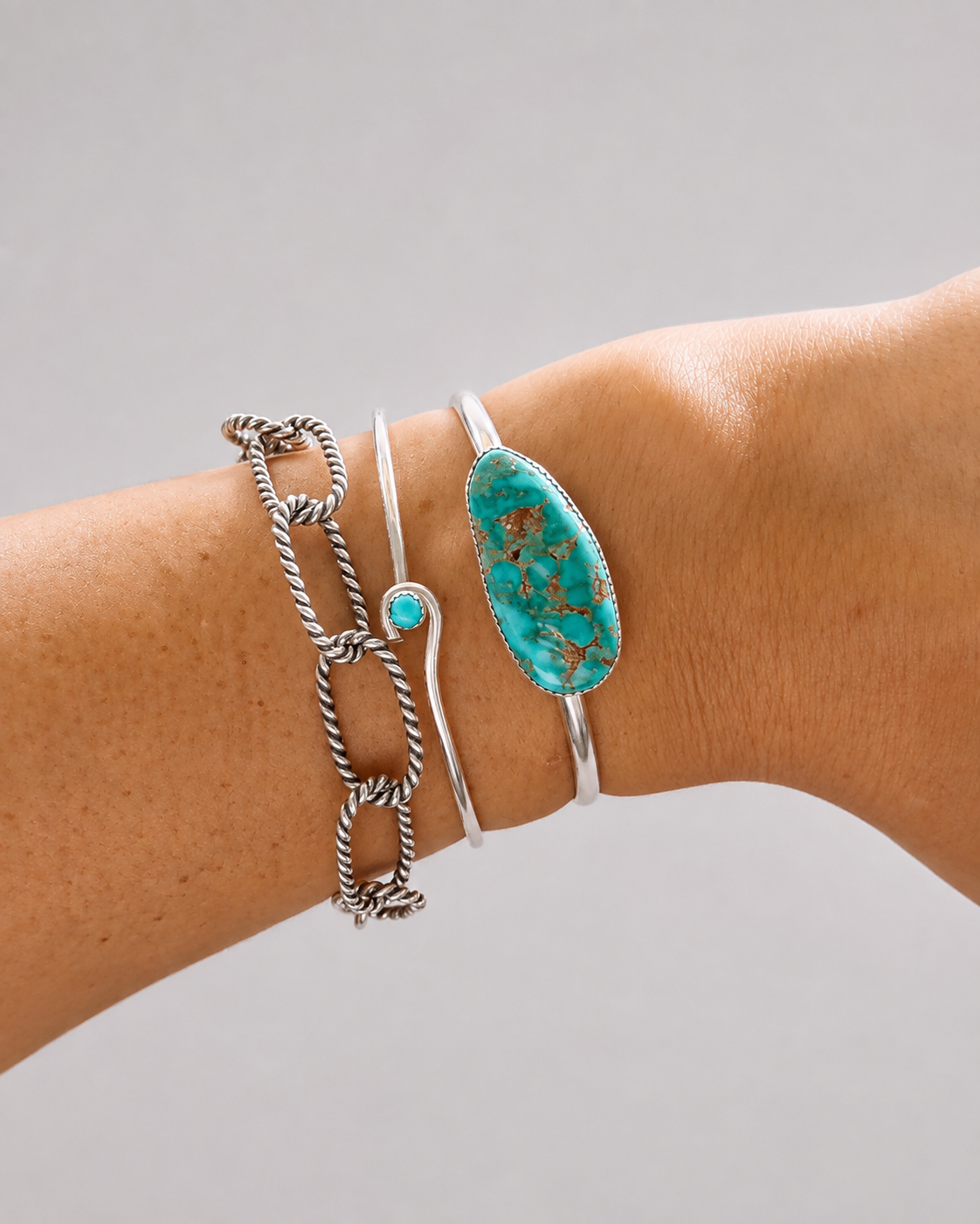 Mullin Turquoise Cuff Bracelet - Wooten's