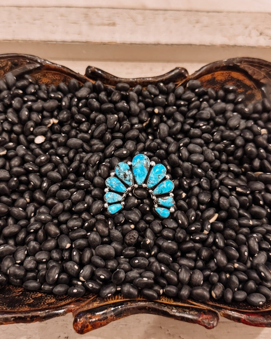 Nazarine Turquoise Naja Ring - Horseshoe J & Co.