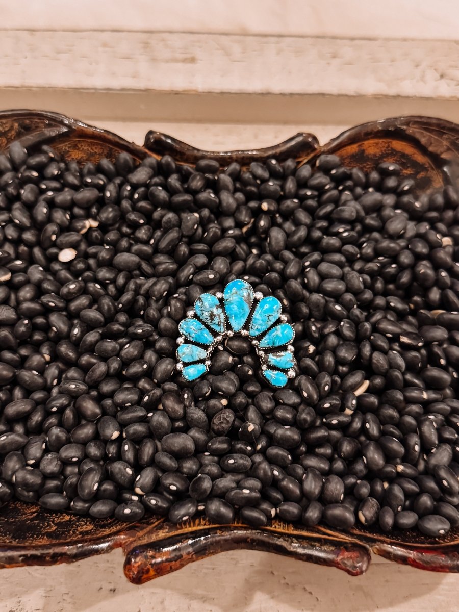 Nazarine Turquoise Naja Ring - Horseshoe J & Co.