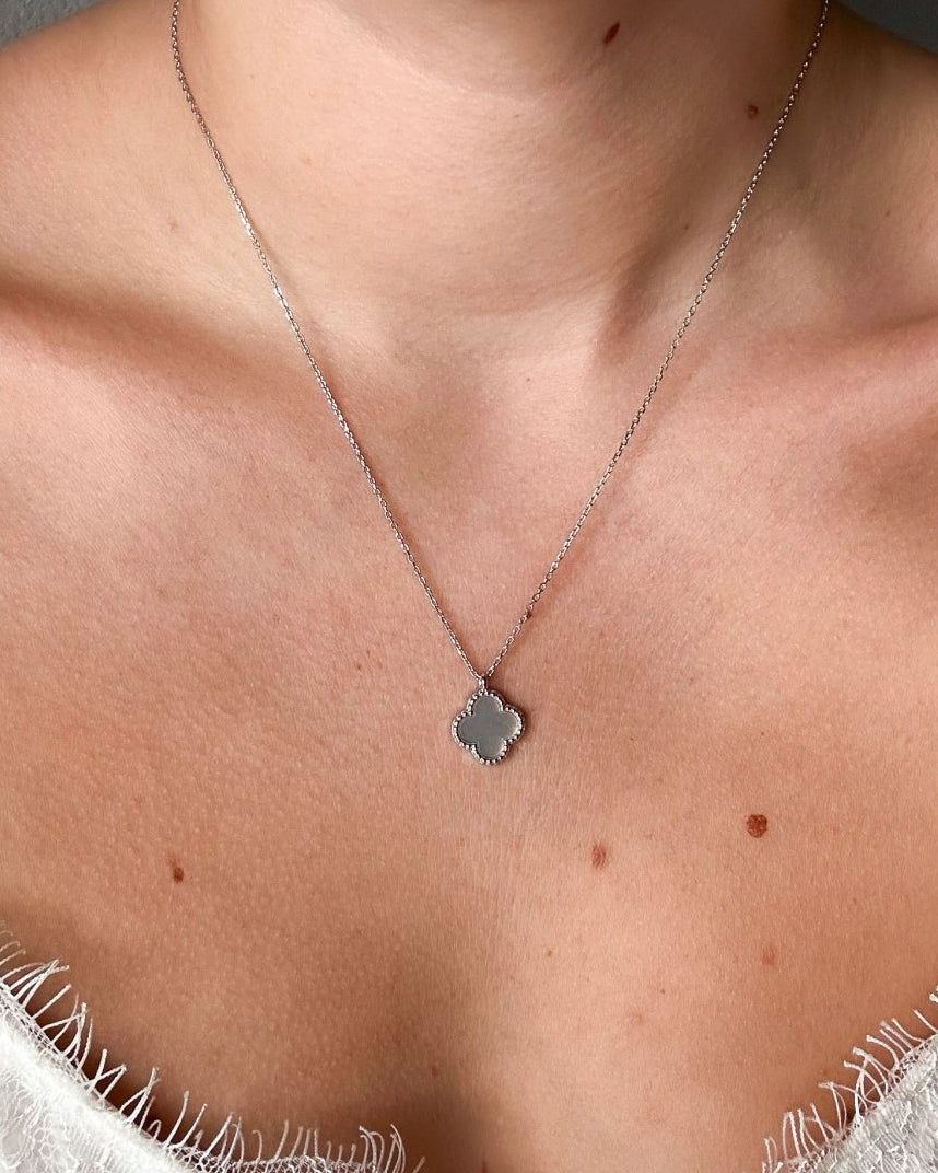 Nye Mother of Pearl Clover Necklace - Wooten's