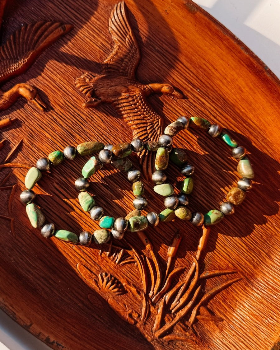Odessa Turquoise Stretch Bracelet - Horseshoe J & Co.