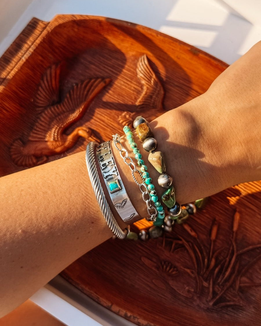 Odessa Turquoise Stretch Bracelet - Horseshoe J & Co.