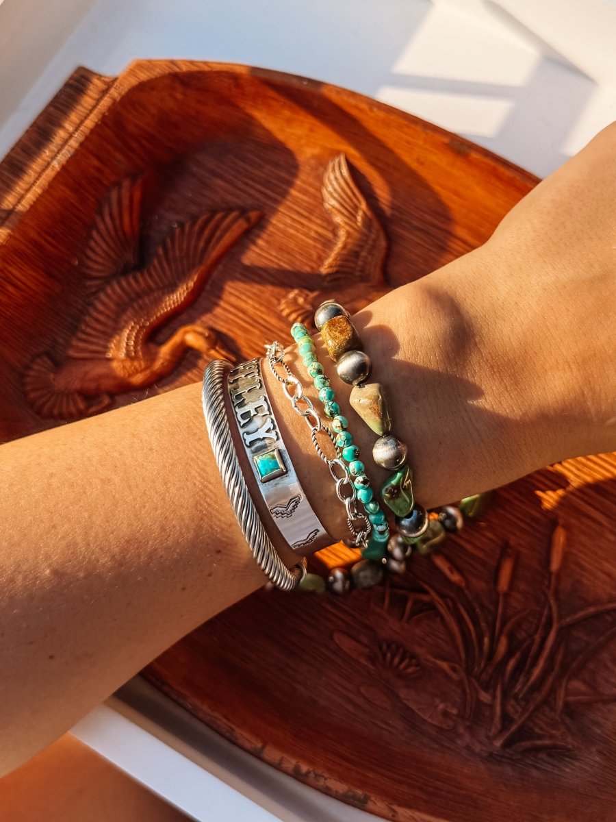 Odessa Turquoise Stretch Bracelet - Horseshoe J & Co.