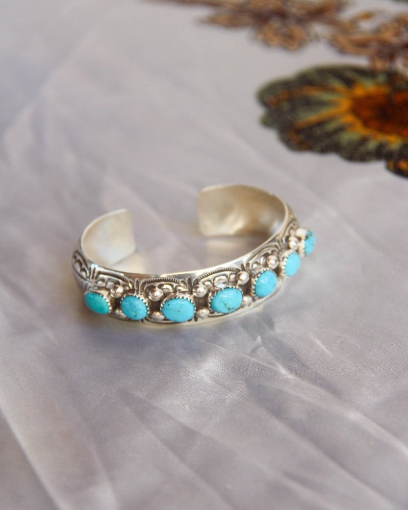 Opheim Turquoise Cuff Bracelet - Horseshoe J & Co.