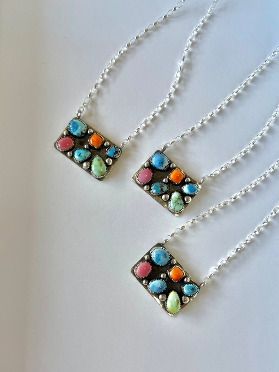 Paloma Cluster Necklace - Horseshoe J & Co.