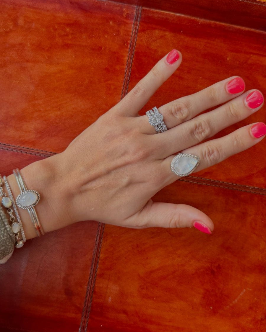 Parshall Moonstone Ring - Horseshoe J & Co.