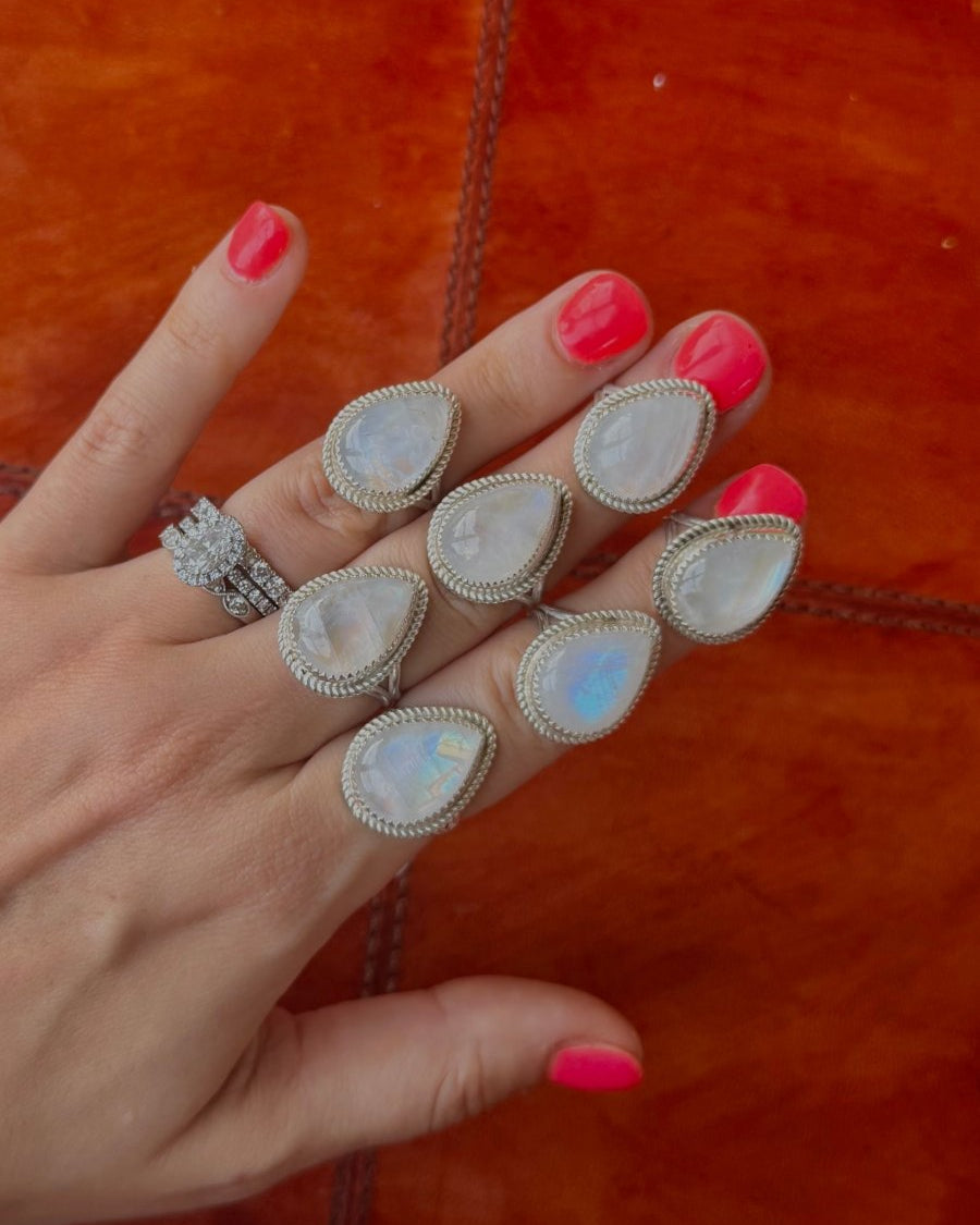 Parshall Moonstone Ring - Horseshoe J & Co.