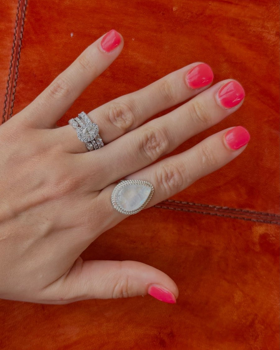 Parshall Moonstone Ring - Horseshoe J & Co.