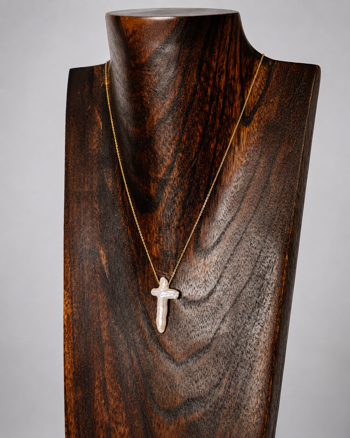 Perrin Freshwater Pearl Cross Necklace - Wooten's