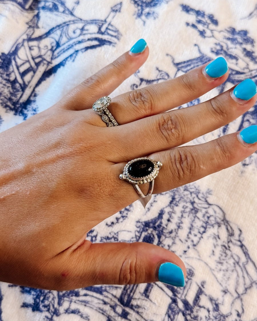 Pharr Black Onyx Ring - ring - Horseshoe J & Co.