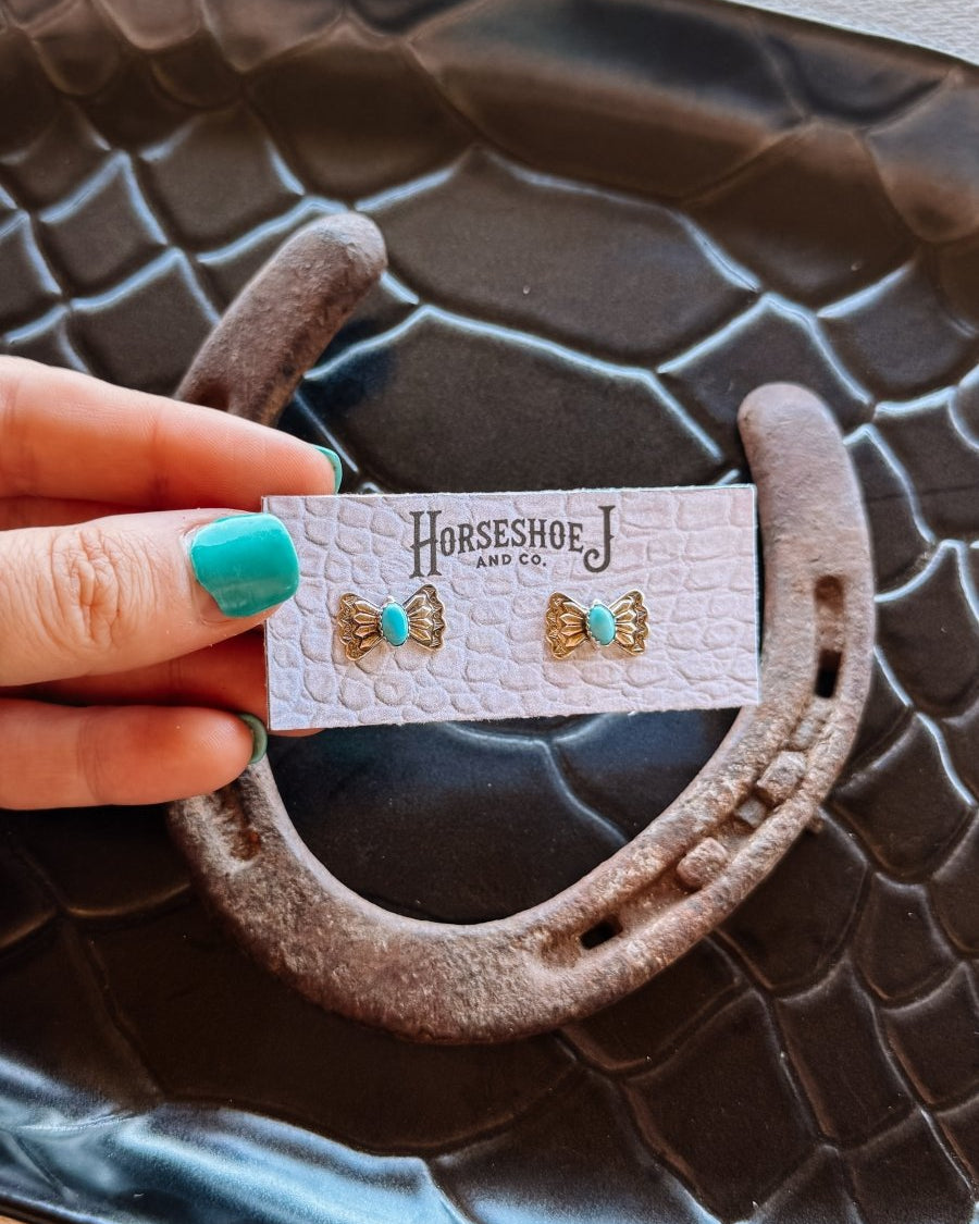 Pleasant Butterfly Concho Earrings - Horseshoe J & Co.