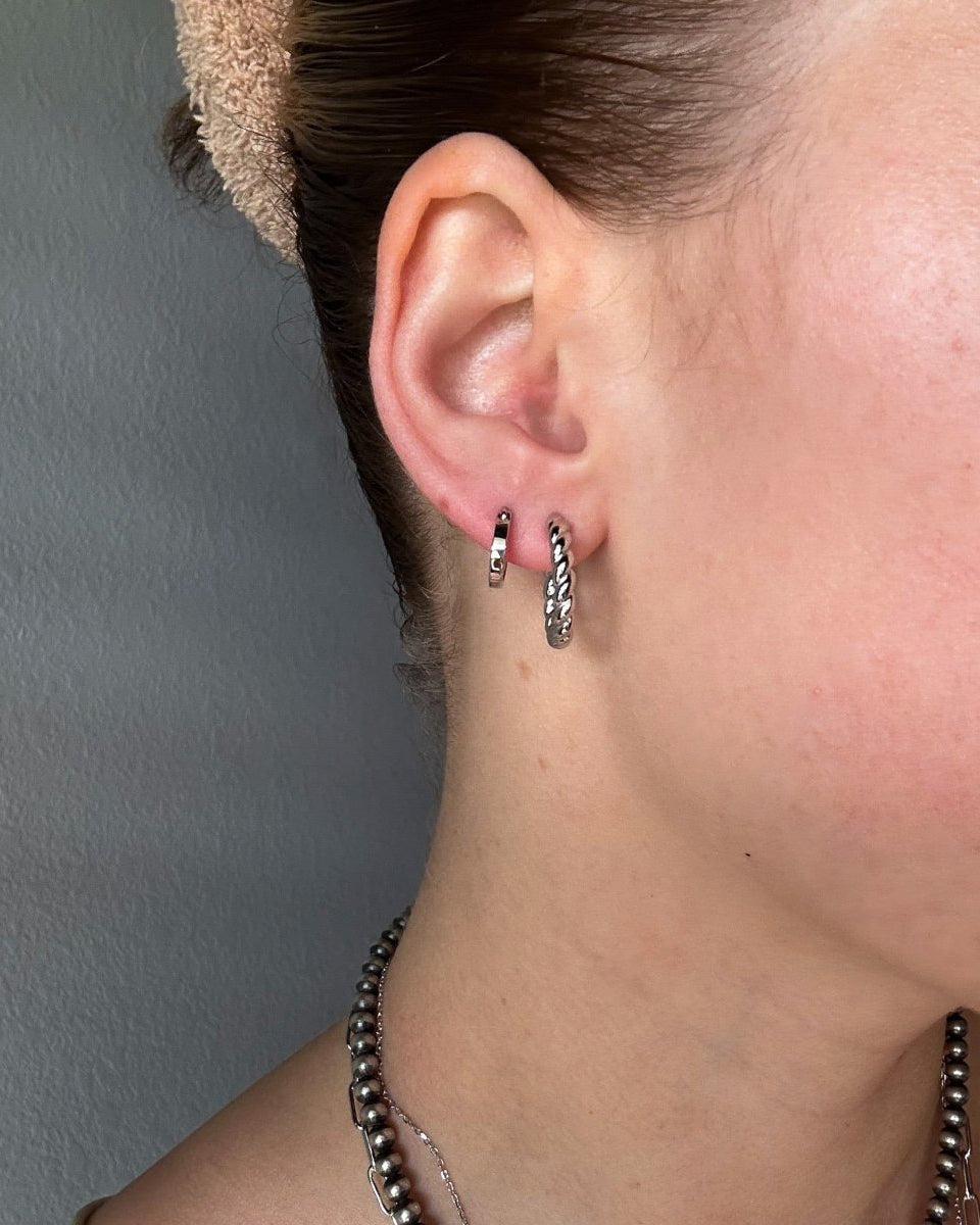 Polson Twisted Hoop Earrings - Horseshoe J & Co.