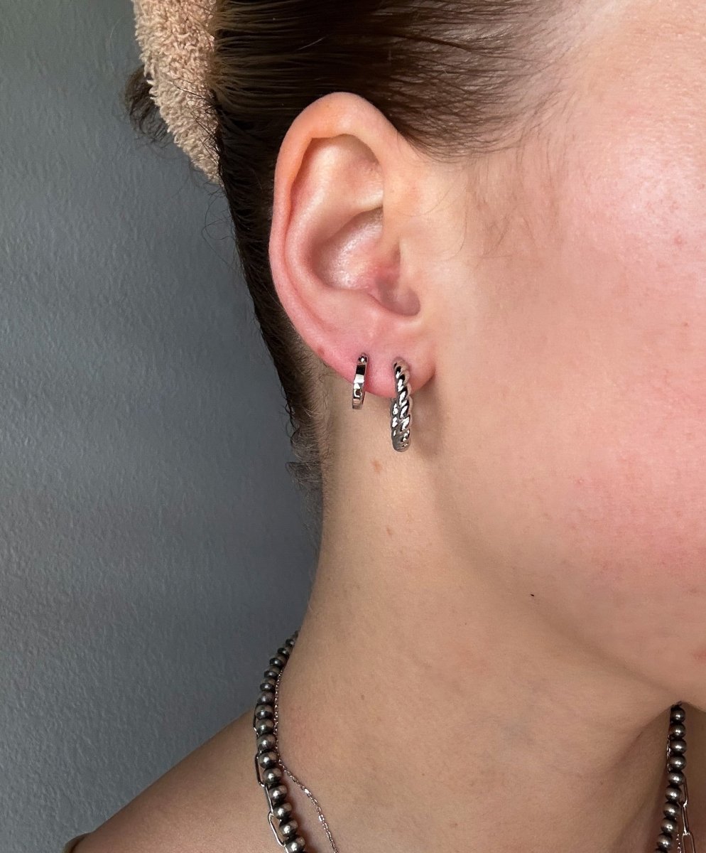Polson Twisted Hoop Earrings - Horseshoe J & Co.
