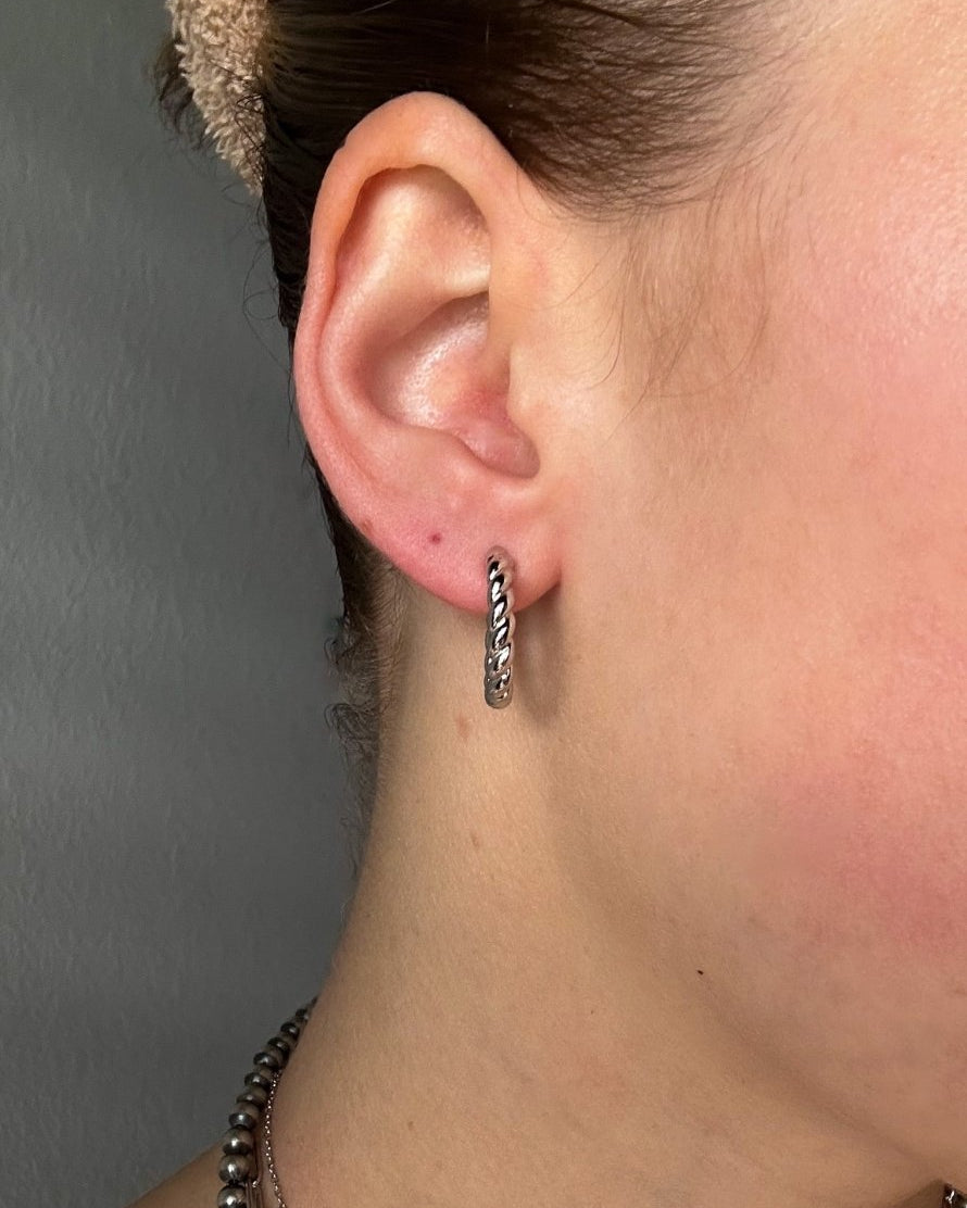 Polson Twisted Hoop Earrings - Horseshoe J & Co.
