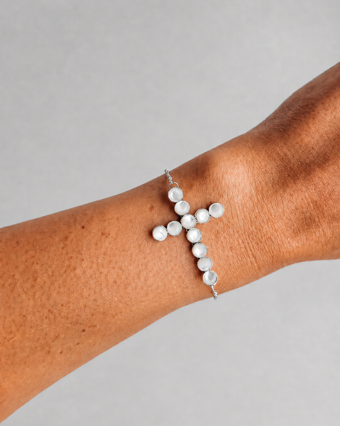 Proctor Mother of Pearl Cross Bracelet - Wooten's