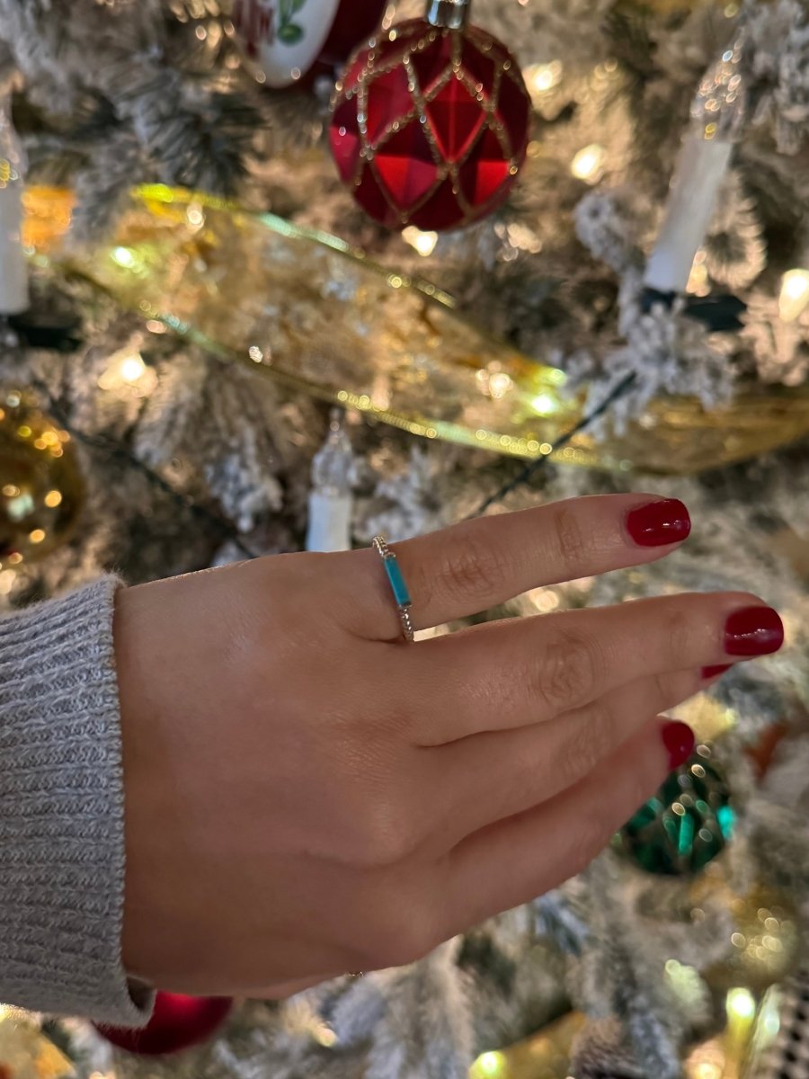 Ranny Turquoise Bar Ring - Wooten's