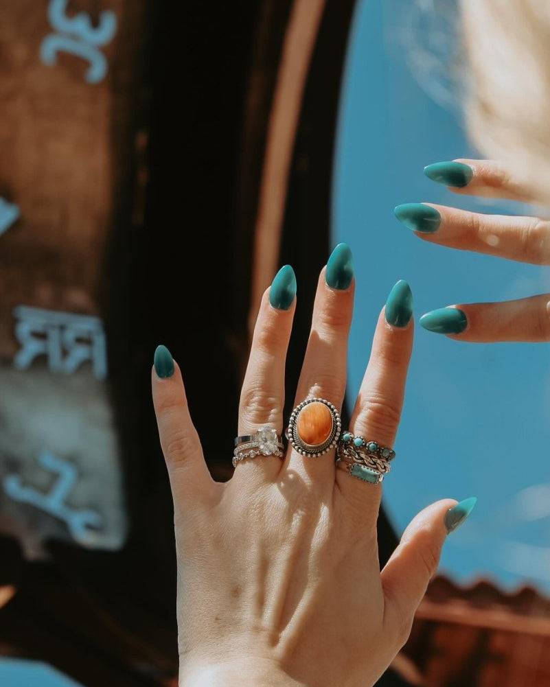 Rattler Turquoise All Around Ring - Horseshoe J & Co.