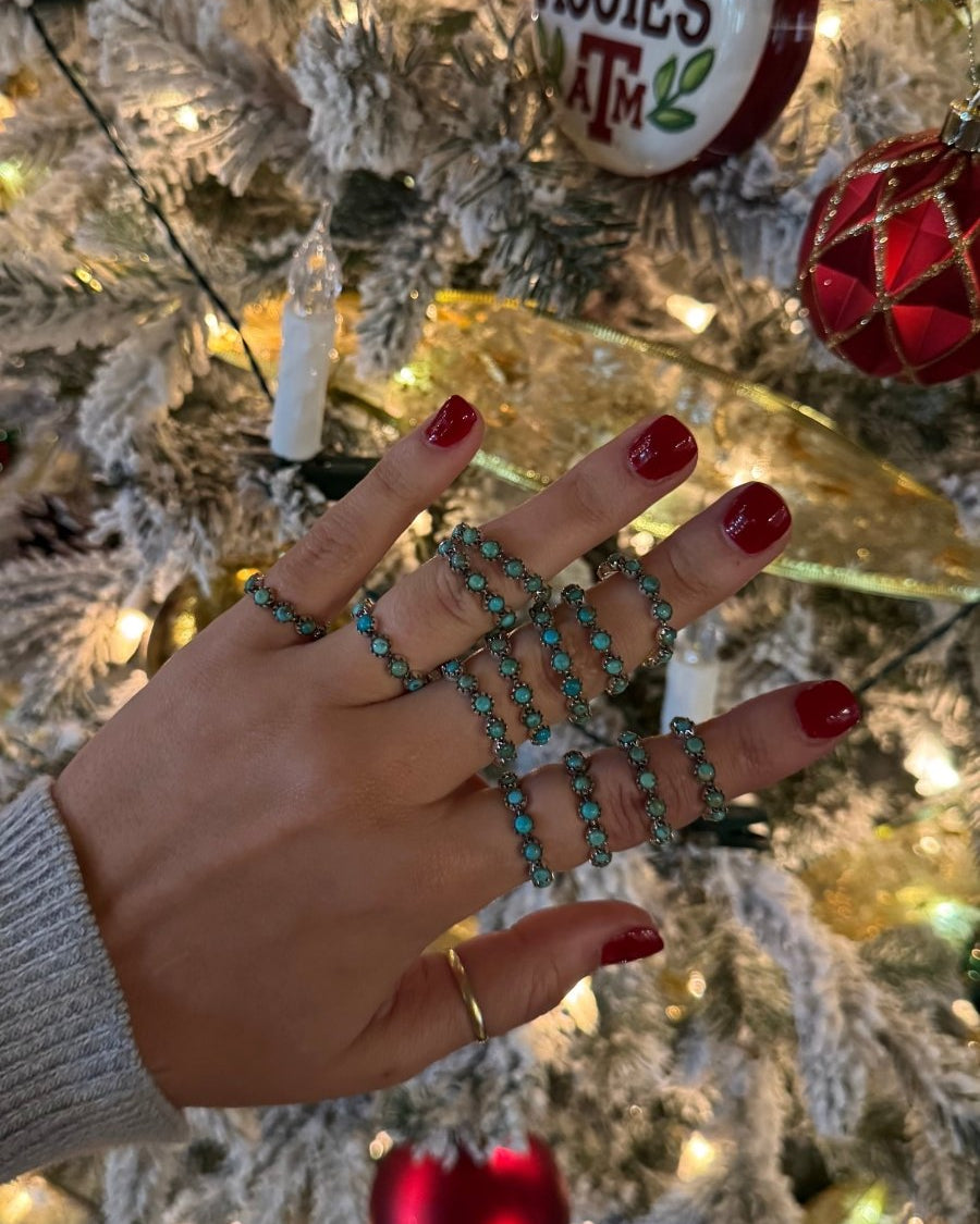 Rattler Turquoise All Around Ring - Horseshoe J & Co.