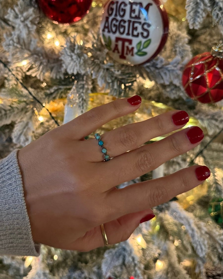 Rattler Turquoise All Around Ring - Horseshoe J & Co.