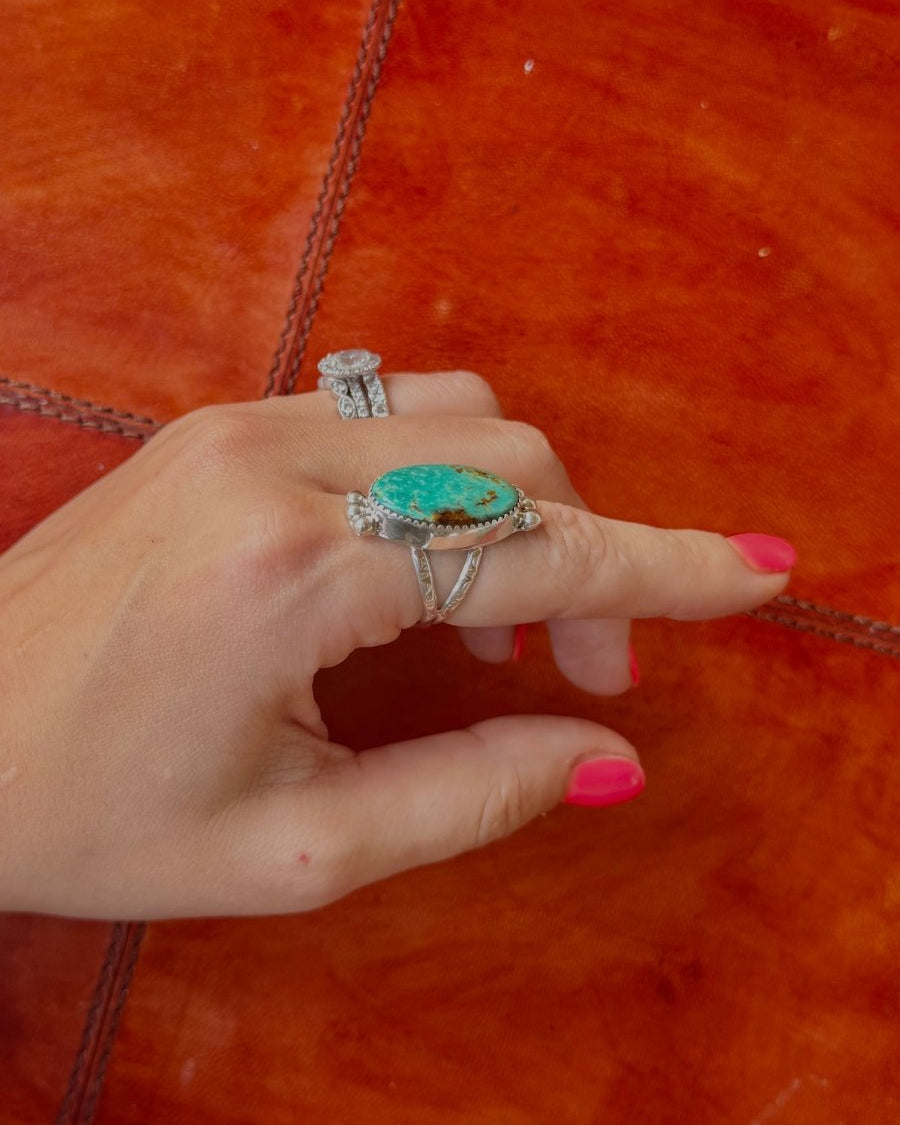 Riverside Turquoise Ring - Horseshoe J & Co.