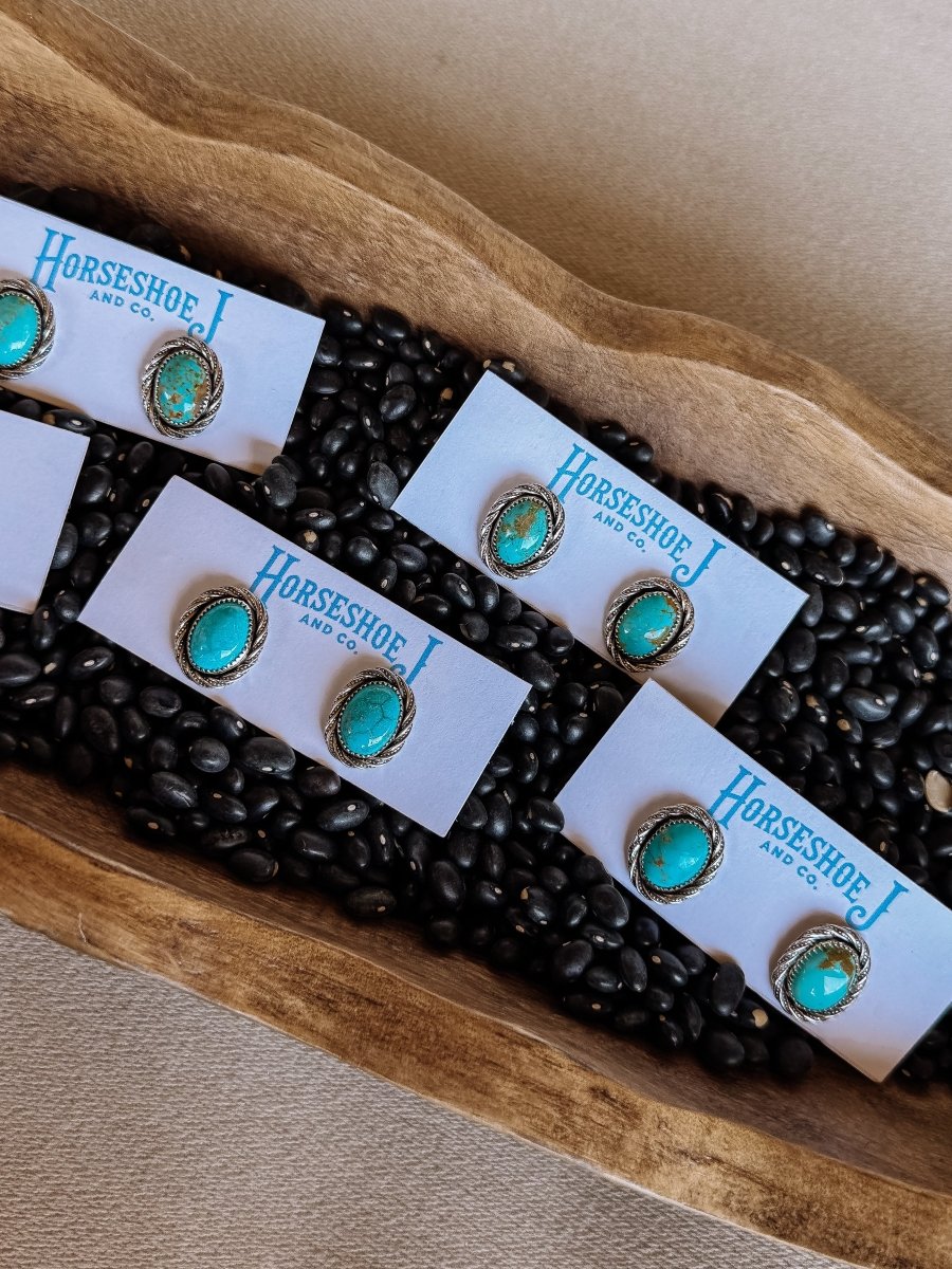 Roper Studs - earrings - Horseshoe J & Co.
