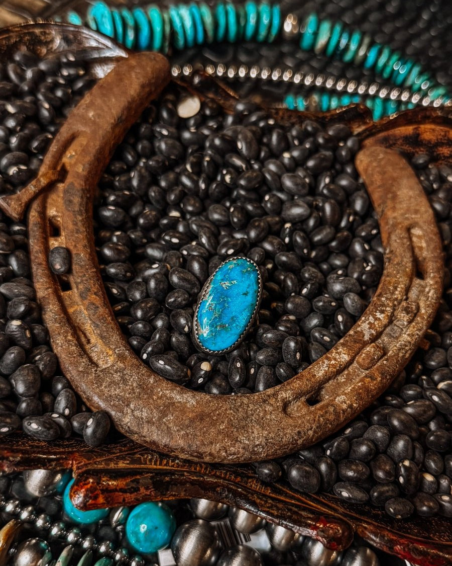 Route 66 Turquoise Ring - Horseshoe J & Co.