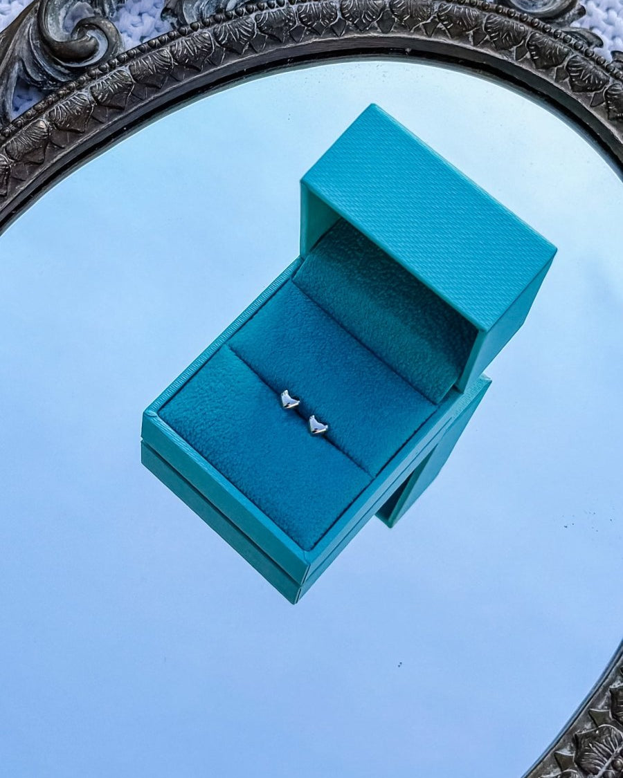 Roy Heart Studs - Horseshoe J & Co.