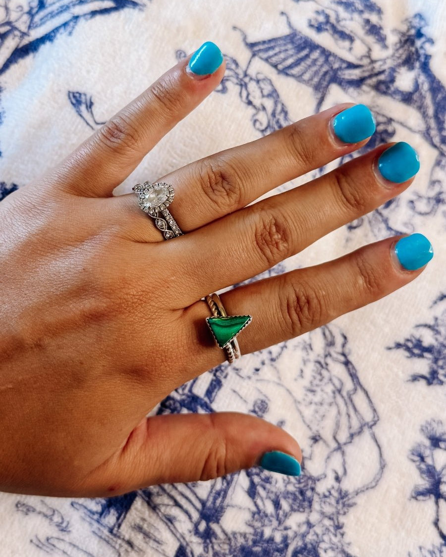 Sanger Malachite Ring - ring - Horseshoe J & Co.
