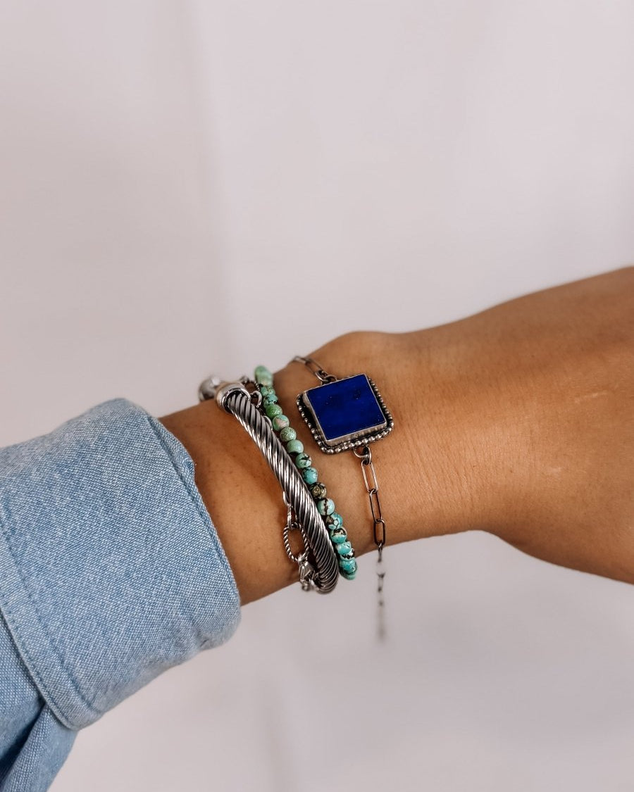 Savoy Blue Lapis Link Bracelet - Horseshoe J & Co.