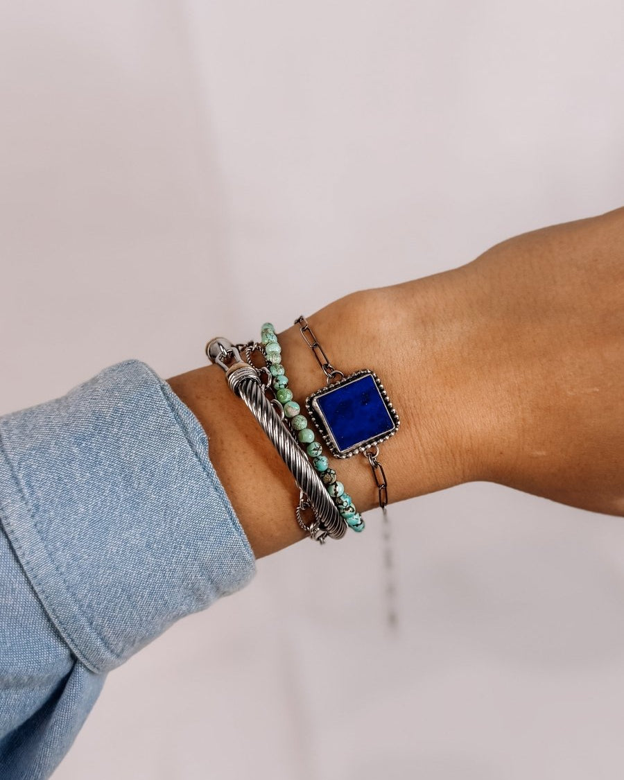 Savoy Blue Lapis Link Bracelet - Horseshoe J & Co.