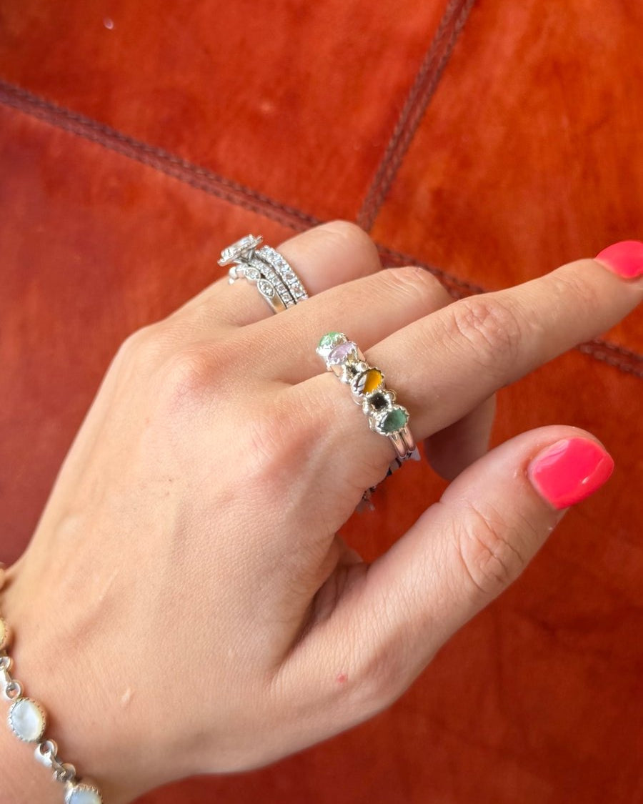 Smoot Multi - Stone Ring - Horseshoe J & Co.