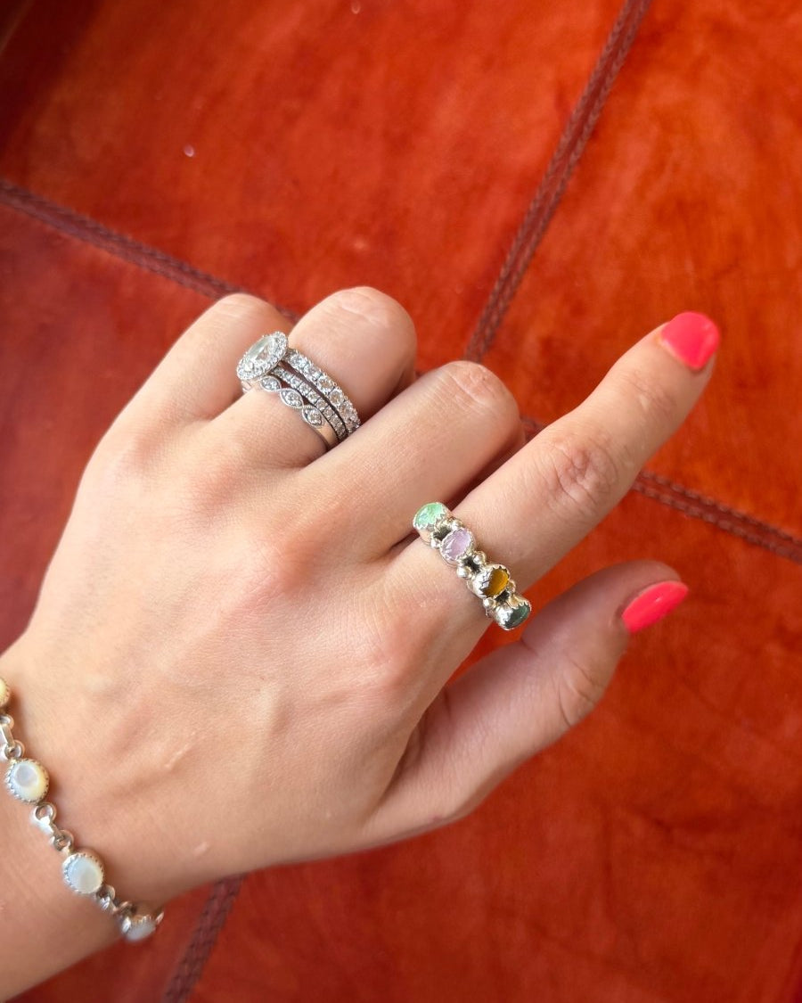 Smoot Multi - Stone Ring - Horseshoe J & Co.