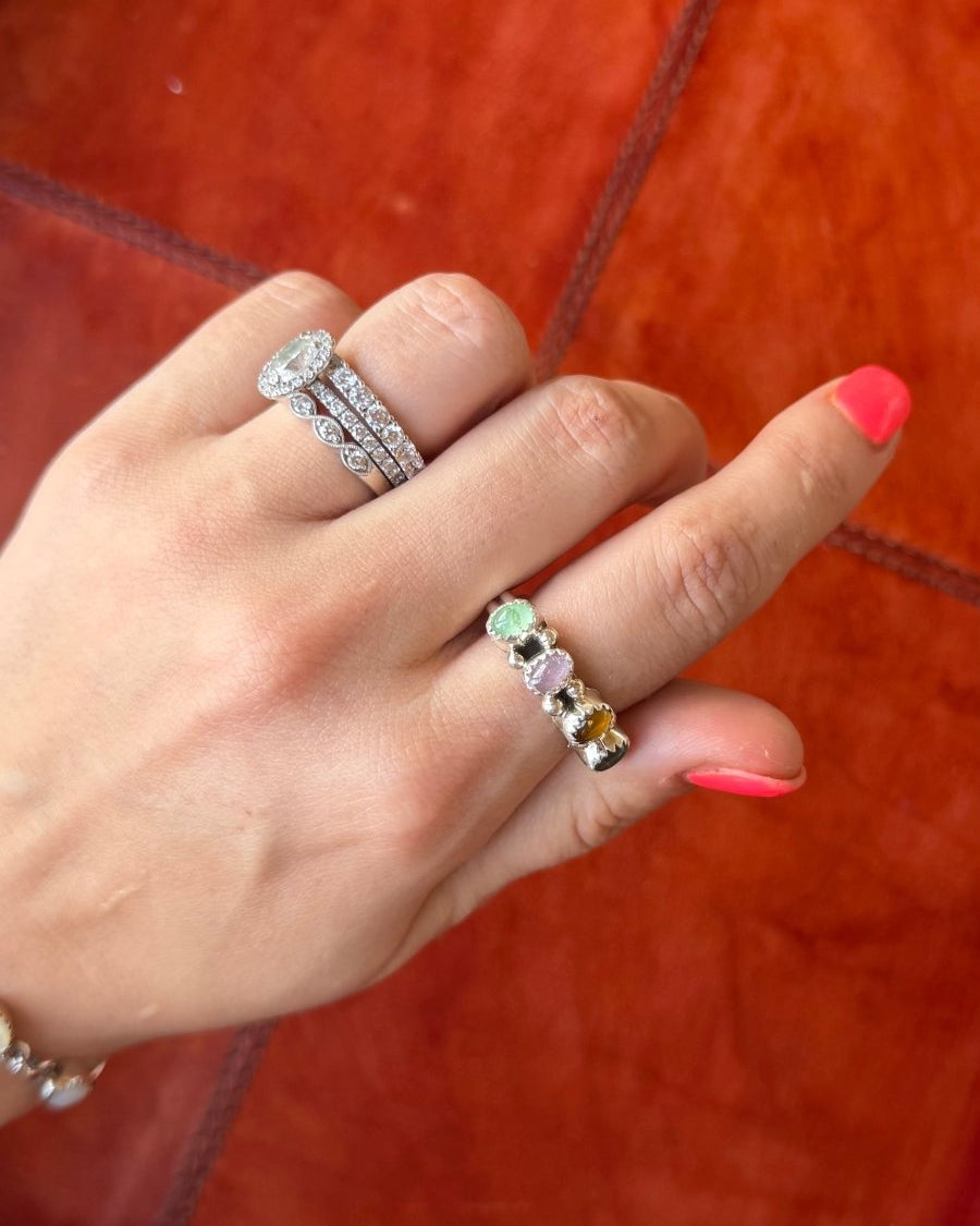 Smoot Multi - Stone Ring - Horseshoe J & Co.