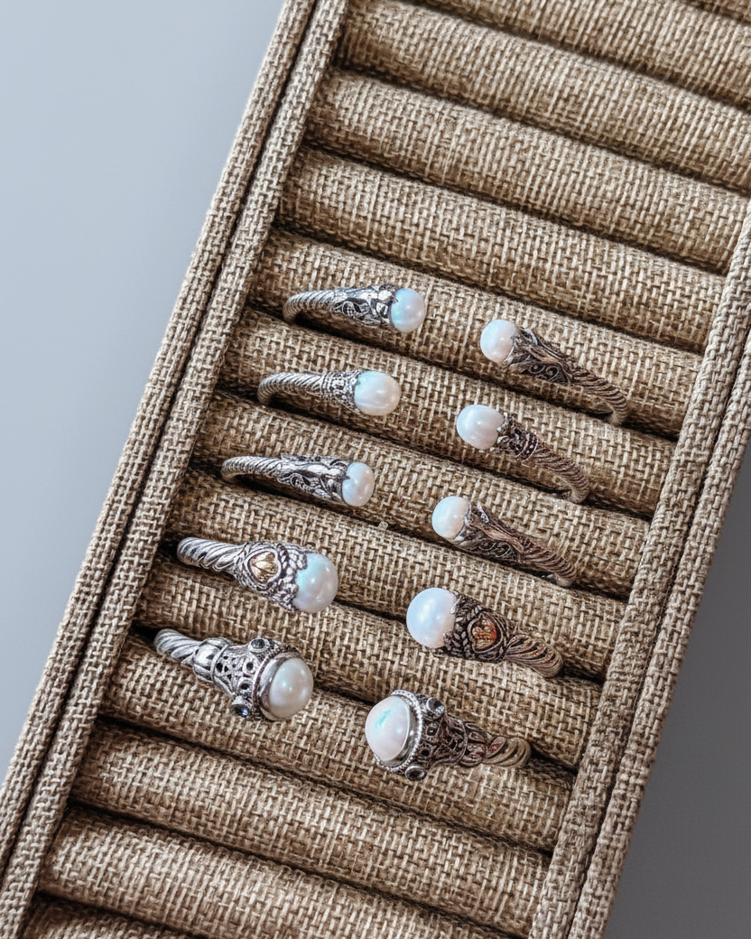 Spiffy Pearl Cable Bracelet - Wooten's