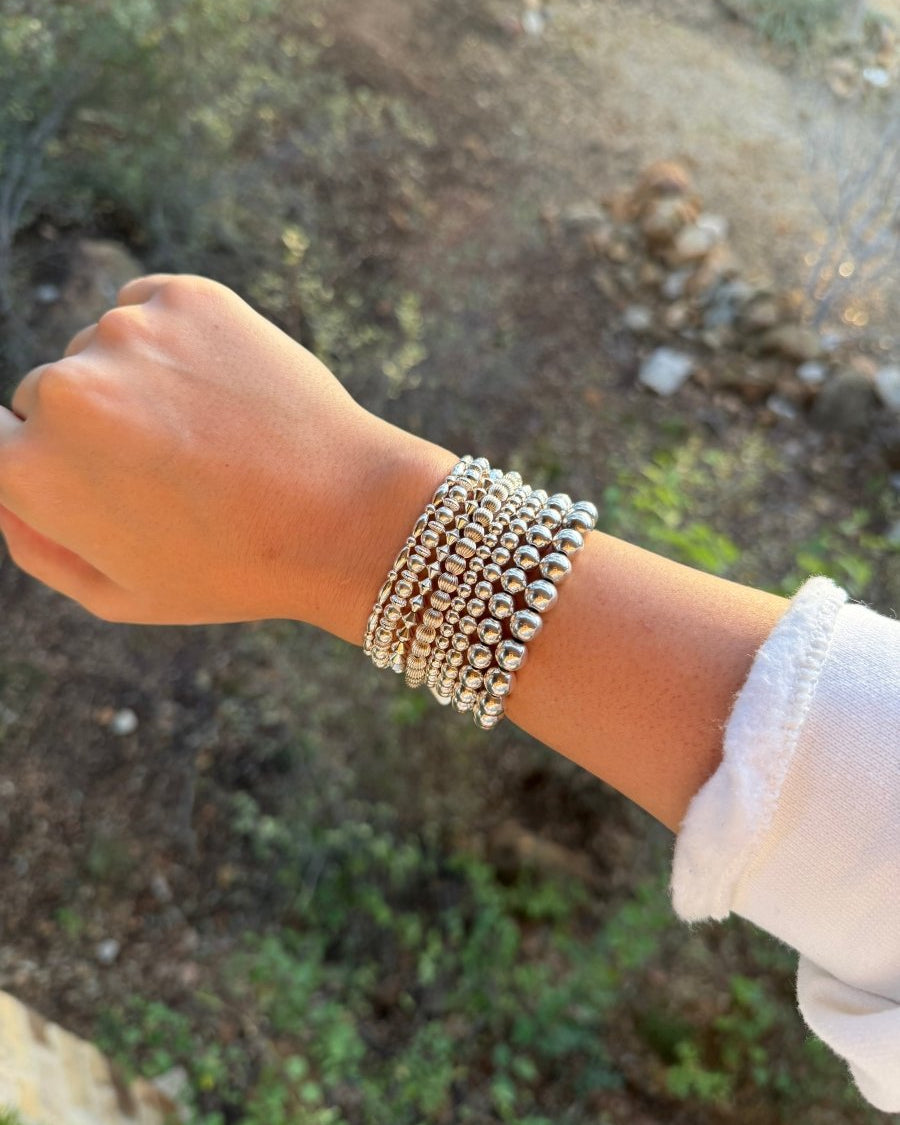 Sterling Silver Stretch Bracelets - bracelet - Horseshoe J & Co.