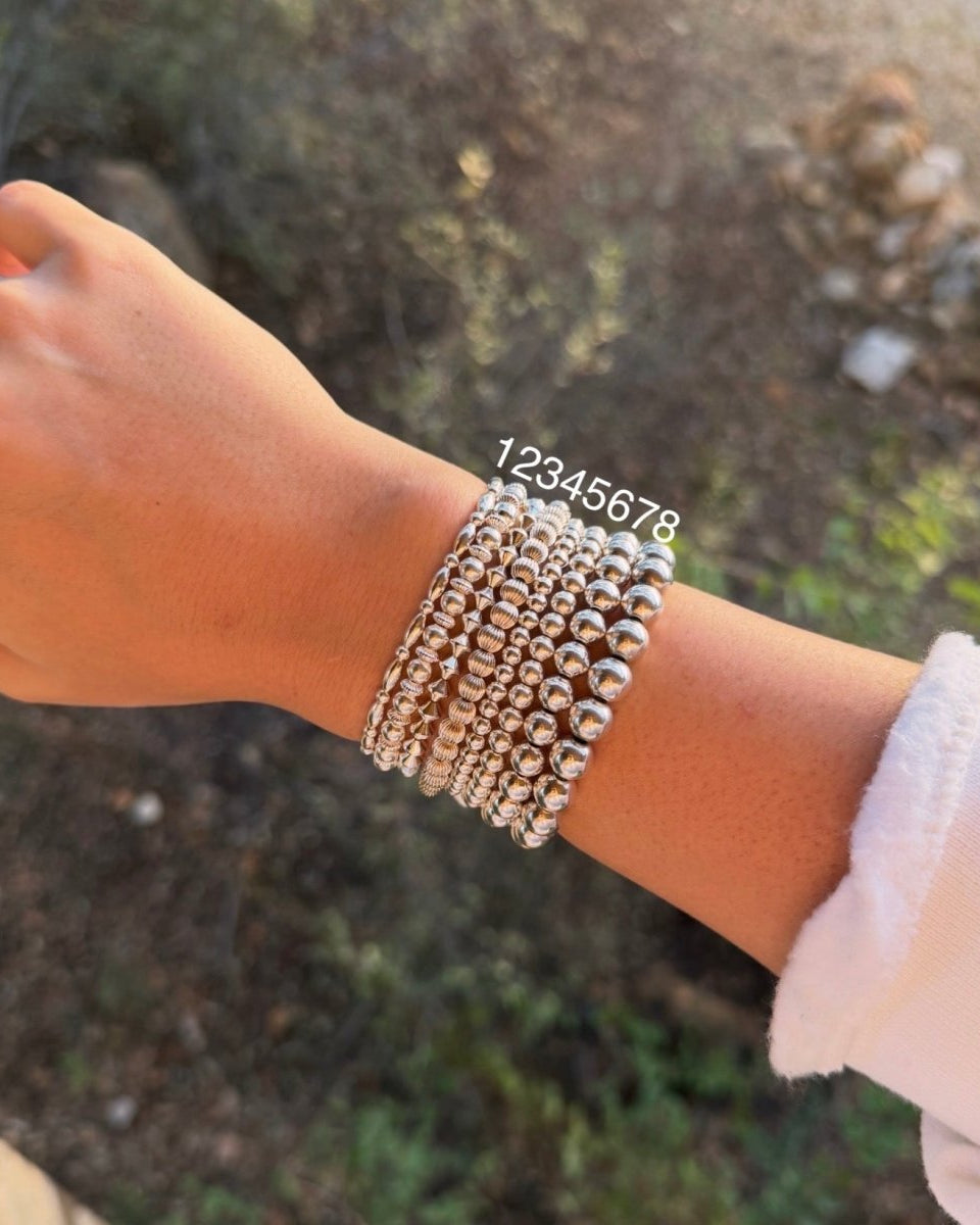 Sterling Silver Stretch Bracelets - bracelet - Horseshoe J & Co.