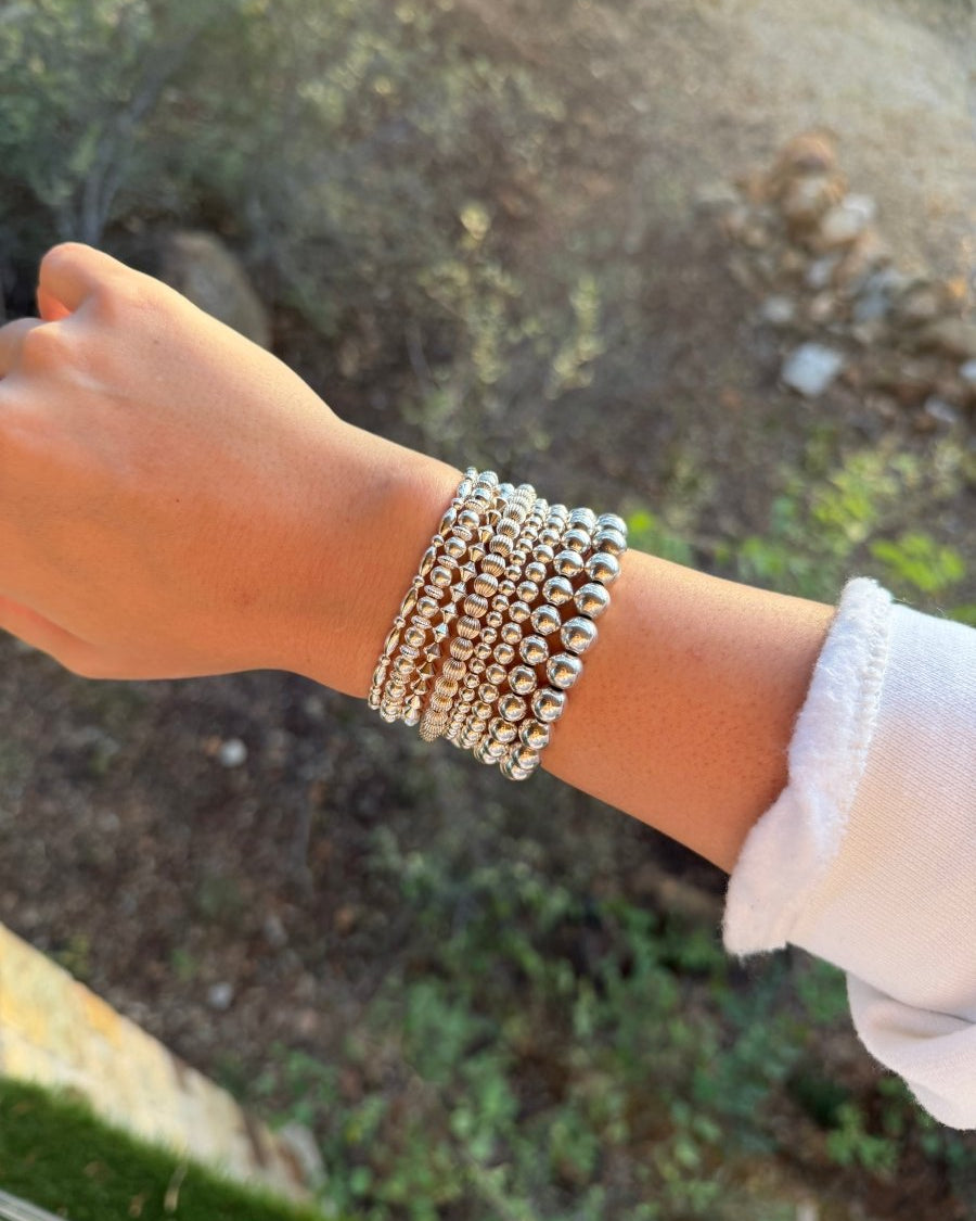 Sterling Silver Stretch Bracelets - bracelet - Horseshoe J & Co.