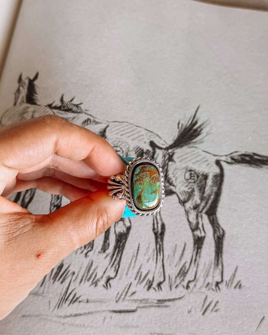 Strawn Turquoise Ring - ring - Horseshoe J & Co.