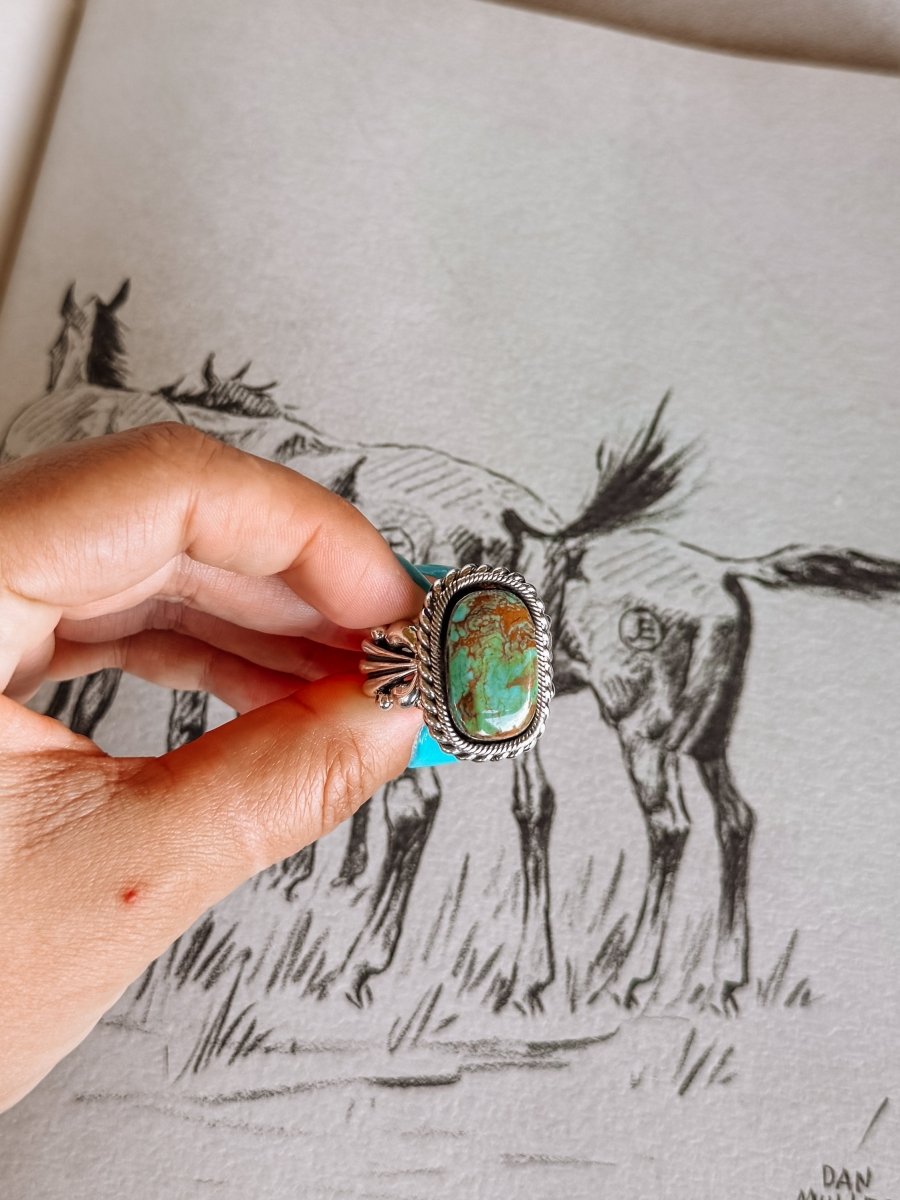 Strawn Turquoise Ring - ring - Horseshoe J & Co.