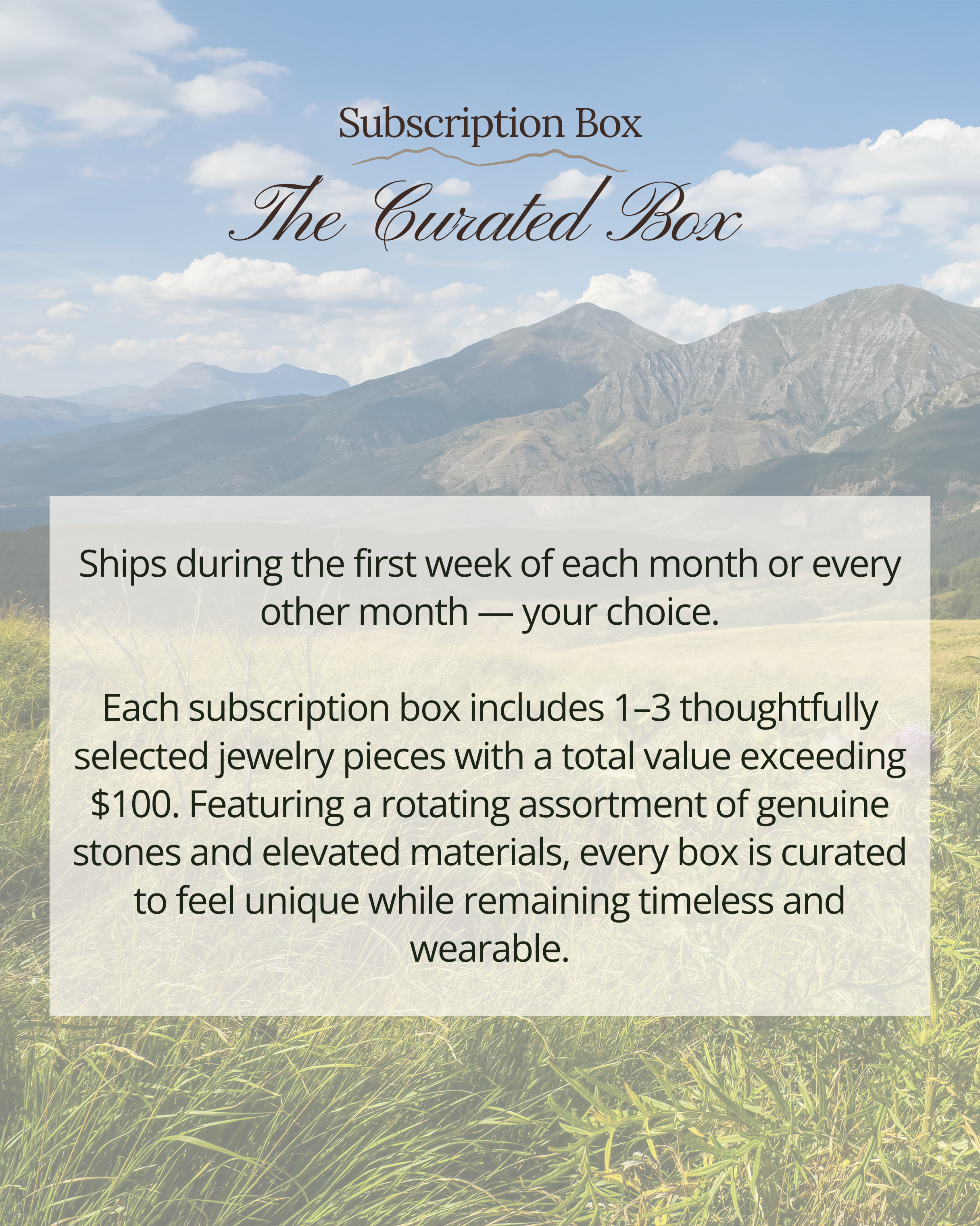 Subscription Box - The Curated Box - Wooten's
