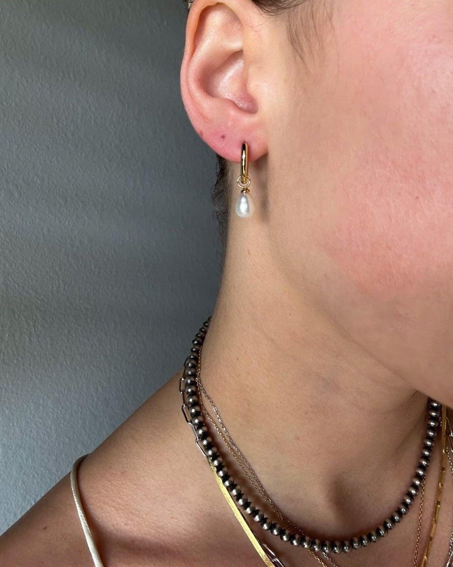 Sumatra Pearl Charm Earrings - Horseshoe J & Co.