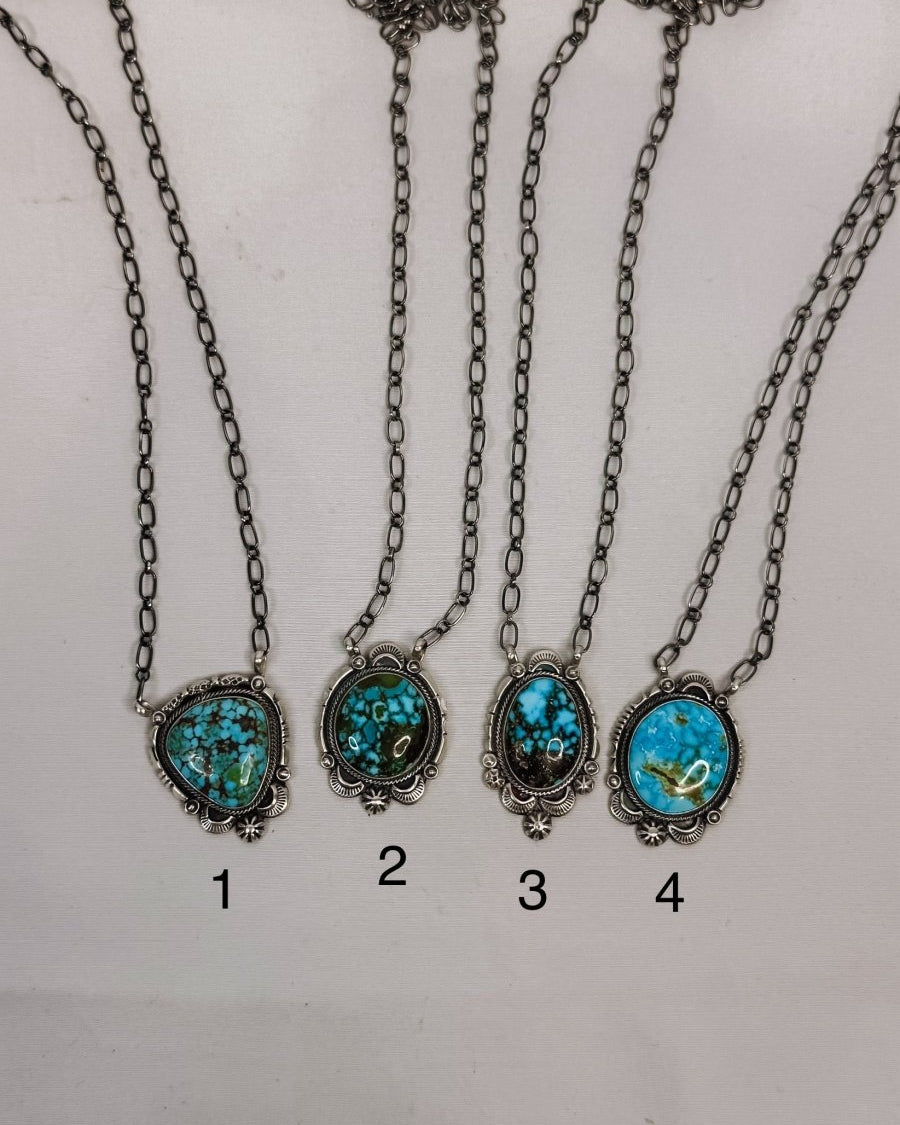 Sundown Sonoran Gold Turquoise Necklace - Horseshoe J & Co.