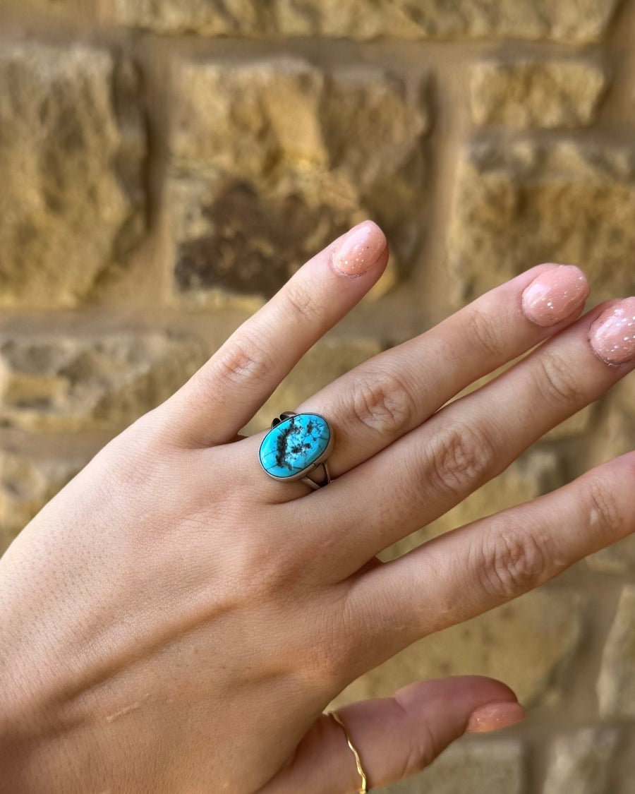 Talco Turquoise Nugget Ring - Horseshoe J & Co.
