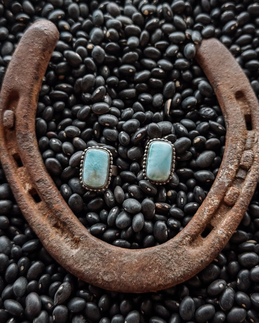 Tallow Larimar Ring - Horseshoe J & Co.