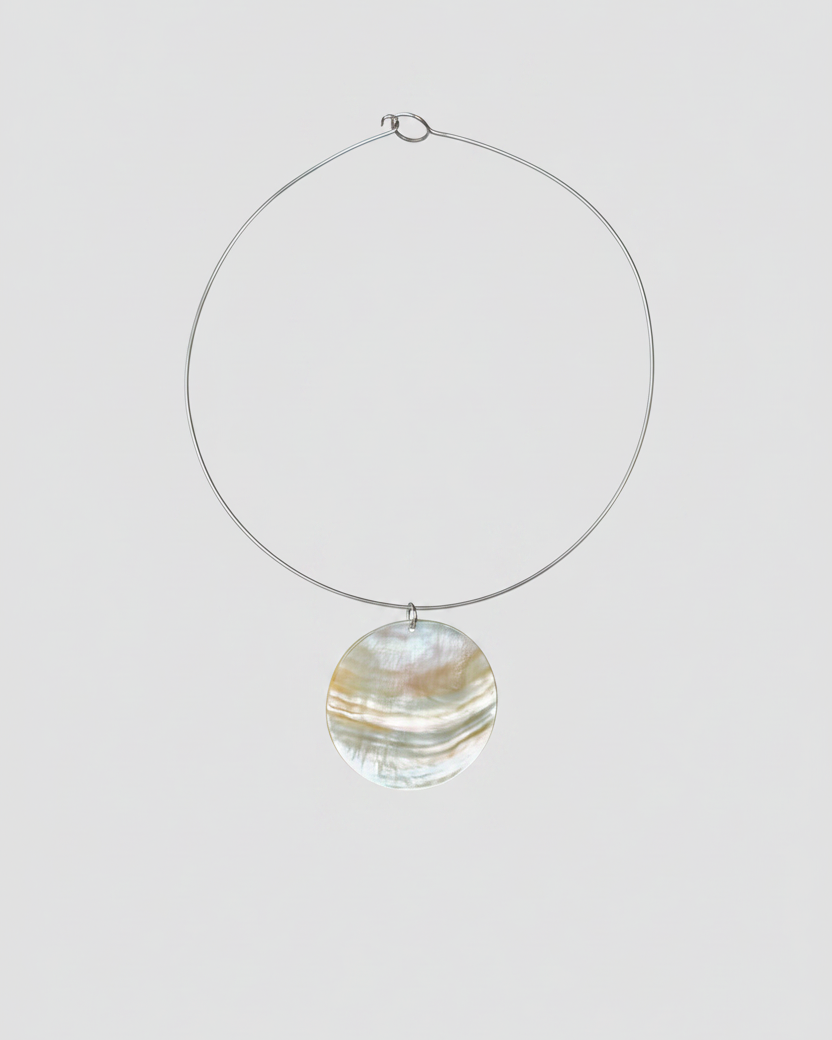 Tampa Mother of Pearl Neck Ring Necklace - Wooten's